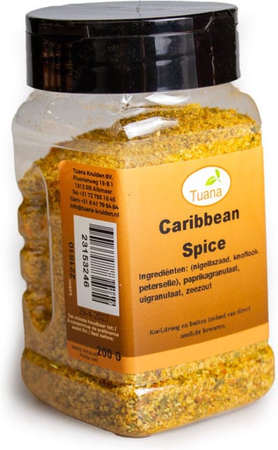 Tuana Kruiden - Caribbean Kruidenmix - Strooibus 250g - MP-C-00044
