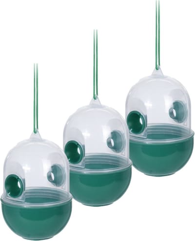 6x Wespenvangerss/wespenvallenlen groen 12 cm - Insectenvangers/insectenvallen - Insectenbestrijding