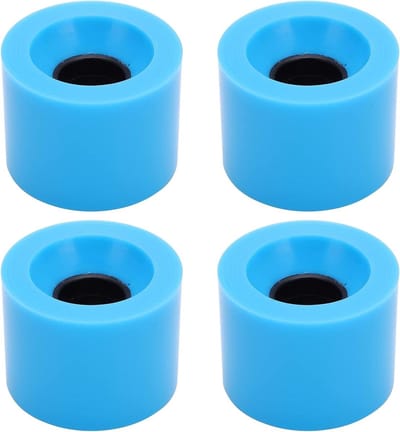 Skateboard wielen - Longboard cruiser - Vervangende onderdelen - Hoge elasticiteit - 60 mm - Blauw