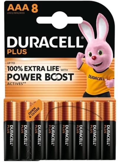 Duracell Alkaline Batterijen Mainline Bst AAA - 10 x 8 stuks - Voordeelverpakking
