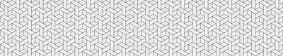 Privacy raamfolie - Langwerpig rechthoekig geometrisch patroon - Stickers voor ramen en douchedeuren - 40x200cm