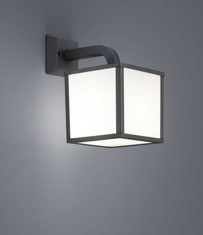 TRIO CUBANGO - Wandlamp - Antraciet - incl. 1x E27 4,9W - Buitenverlichting - IP54