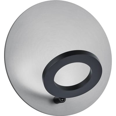 Knapstein LED wandlamp Meggi nikkel Ø 30 cm, gebarenbediening, metaal