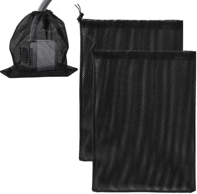 Dailygoods- Filterzak Herbruikbaar - Vijverpompfilterzak - Pompafsluitzak - 2 Stuks - 31×41 cm - Duurzaam Polyestervezel - Pompfilter