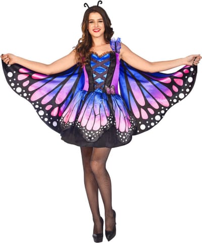 Mystical Vlinder Dames Met Vleugels - Maat XL