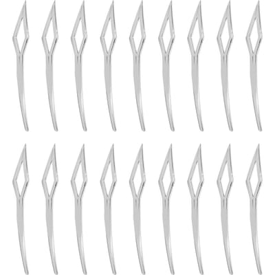 18 stuks Rhombische Dreadlocks In elkaar grijpend Gereedschap Legering Dreadlocks Aanspannend Gereedschap Accessoires voor white