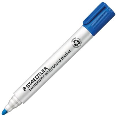 STAEDTLER Lumocolor whiteboard marker 351 met ronde punt - Blauw