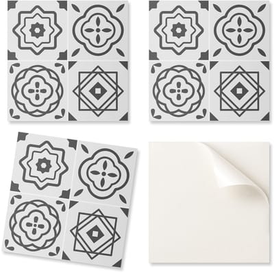 Zelfklevende vinyl wandtegels met geometrische patronen in vierkanten, 20x20x20 cm