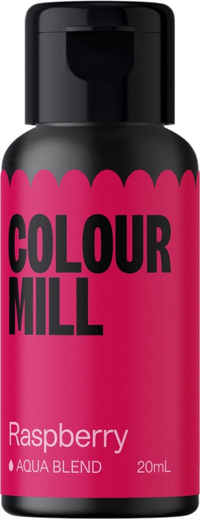 Colour Mill Aqua Blend Voedingskleurstof op Waterbasis - Raspberry - 20 ml