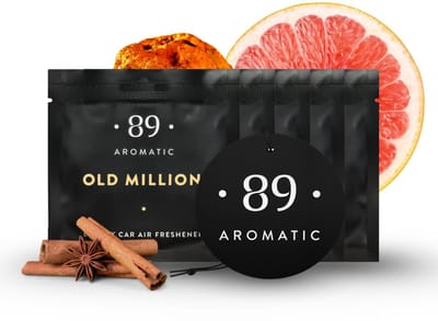 Dailygoods- Luchtverfrisser Auto - Geurhanger 5-Pack - Musk/Kaneel/Amber/Grapefruit - Hangend - Tot 100 Dagen - Luxe Aroma's