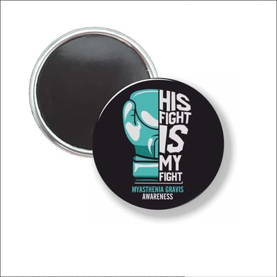Button Met Magneet 58 MM - Myasthenia Gravis Awareness - NIET VOOR KLEDING