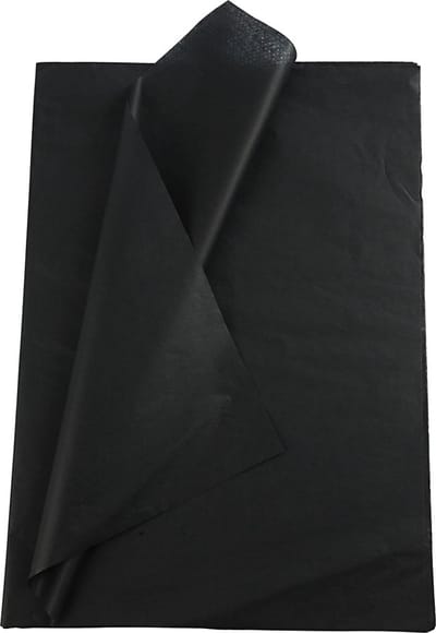 Creotime Tissuepapier 50 X 70 Cm Zwart 10 Stuks