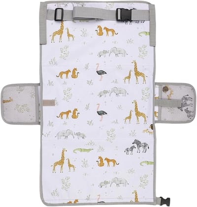Vliegtuigstoelverlenger - Reisbed vliegtuig - Kinderen comfortabel laten slapen - Antislip technologie - 76 x 445 cm - Afrikaanse graslanden