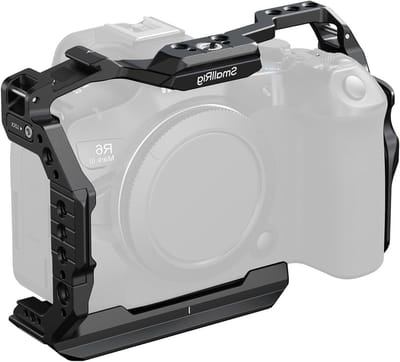 Camera Cage voor Canon R6 Mark II, Formfitting Video Rig met HawkLock Dual NATO Rails en Snelle Ontgrendelplaat, Geschikt voor DJI RS 3 / RS 3 Pro / RS 4 / RS 4 Pro - Ideaal voor Videoproductie en Fotografie