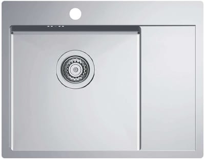 Alveus Quarto - Spoelbak 62x48 cm, links, rvs 1124383