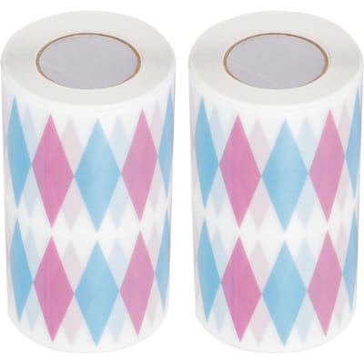 2 Stuks Mousse Rand Inpaktape Cake Kraag Omringende Wrap Bakgereedschap 0.08 x 10 meter Diamant white