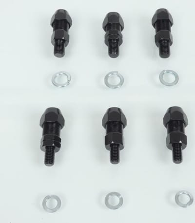 paar rms goedgekeurde ronde Ø117mm zwarte motorspiegels nieuw