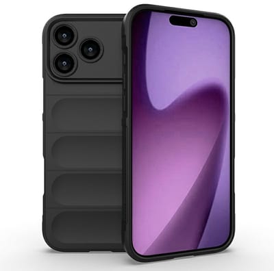 Coverup Hoesje - Geschikt voor iPhone 17 Pro Max Hoesje - Coverup Hands-On Rugged Back Cover - Zwart