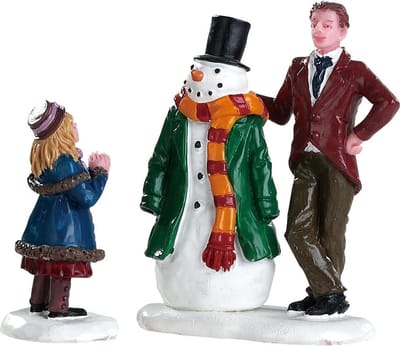 Lemax - Dad's Snowman - Set Of 2