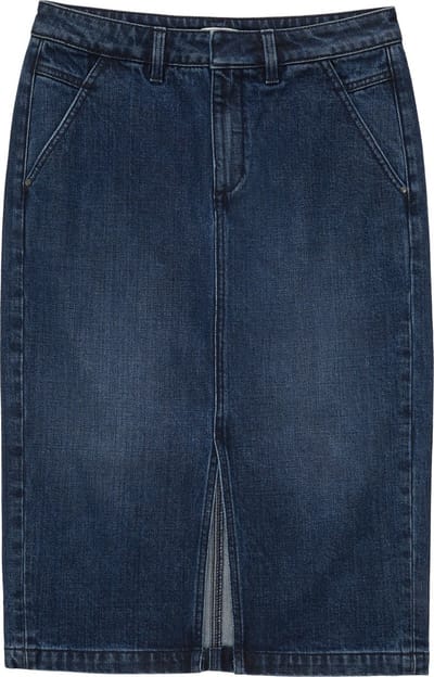 TOM TAILOR denim skirt with slit Dames Rok - Maat 42