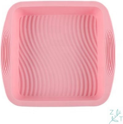 Bakvorm Vierkant - Bakblik - Koekbakvorm - Silicone - Brownie - Granola repen - Bakken - Roze