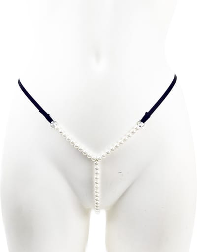 BamBella ® - String Kruisloos - One size - Sexy Zwart Erotische onderbroek dames
