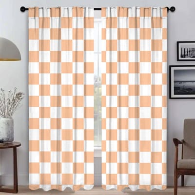 Moderne Woonkamer Gordijnen 2 Stuks Geruit Raamgordijn Gordijnen voor Slaapkamer Afscheiding Halloween Decoratie Keuken Verduisterend W50xH70cmx2pcs-CL