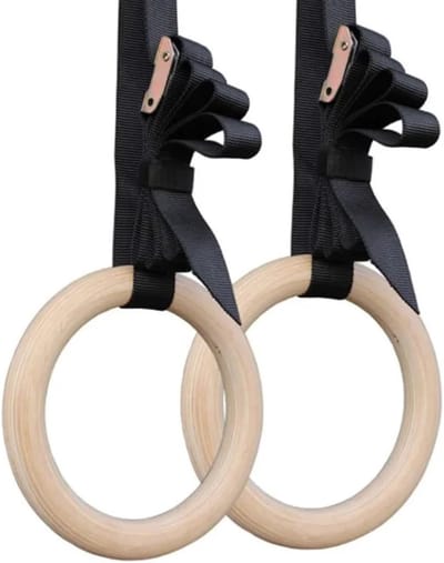 Gymnastiek Ringen - Sport Ringen - Thuis Fitness - Houten Constructie - 28/32 MM