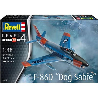 Revell Modelbouwpakket Militaire voertuigen - 03832 F-86D Dog Sabre Plane Plastic - 1:48 - Modelbouw