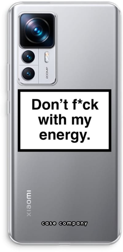 Case Company® - Hoesje geschikt voor Xiaomi 12T hoesje - My energy - Soft Cover Telefoonhoesje - Bescherming aan alle Kanten en Schermrand