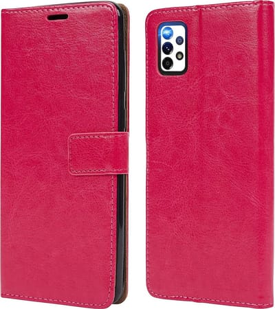 LuxeBass Hoesje geschikt voor Samsung Galaxy A53 5G - Boekhoesje - Roze - Portemonneehoesje - telefoonhoes - gsm hoes - telefoonhoesjes