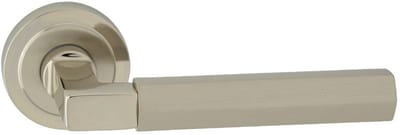 Domino® Deurklink HERA R RS M7 M9 - Chroom/Nikkel - Deurkruk, Deurbeslag, Deurklinken voor Binnen - Deurbeslag van aluminium - Deurklink voor kamerdeur, kantoordeur, kelderdeur en binnendeur