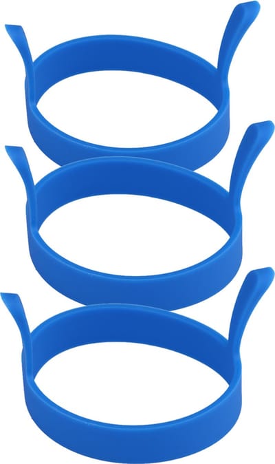Waledano® Ei Ring - Bakvorm keuken - Siliconen Bakvorm - Eierringen - Pannenkoekenringen - Pancake Vorm Set - Pannenkoekjes Maker - 3 Stuks