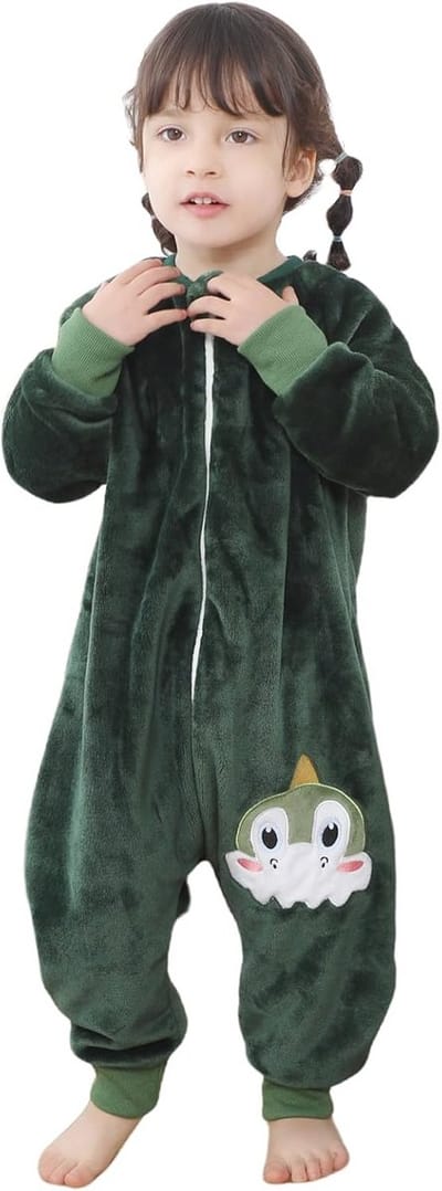 Warme flanellen slaapzak met voetjes voor kinderen van 0-6 jaar - comfort en stijl voor zowel jongens als meisjes