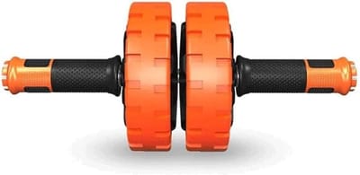 Buikspierwiel - Ab Roller - Core Training - Vier Lagers - 35x15cm - Zwart