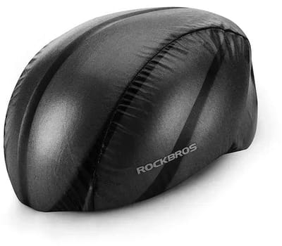 Rockbros 20001BK Serie - Regenhoes voor Fietshelm - Lichtgewicht - Zwart