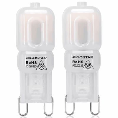 G9 steeklampje 2 stuks - LED 2W~170Lm=18W traditionele verlichting - warmwit 3000K - 230 Volt
