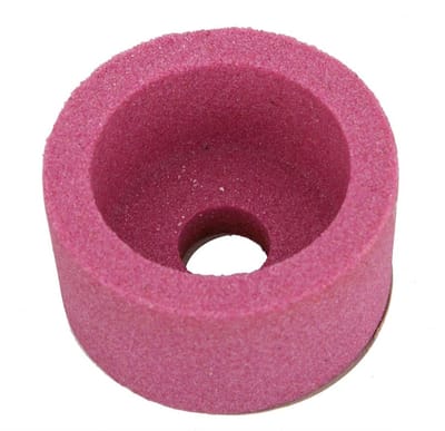 Keramisch slijpschijf van corundum, 75×40×20mm, 46/120 grit, ideaal voor precisieslijpen en metaalbewerking