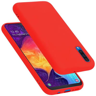Cadorabo Hoesje geschikt voor Samsung Galaxy A50 4G / A50s / A30s in LIQUID ROOD - Beschermhoes gemaakt van flexibel TPU silicone Case Cover