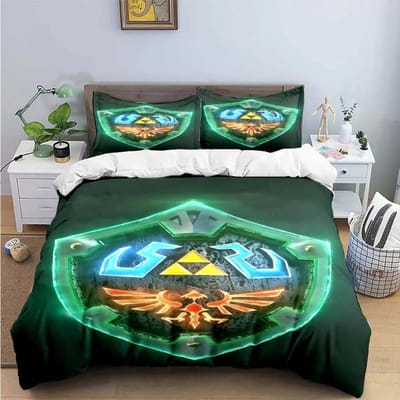 Prachtige Spel Z-Zelda Beddengoed Sets Prachtige Set Dekbedovertrek Beddekenset Beddengoed Set Luxe Cadeau Huis Textiel EU King(240*220cm)3pcs