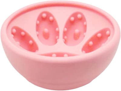 Hondenlikbak - Interactieve voerbak - Verrijking maaltijd - Anti-kantel ontwerp - 12 cm - Roze