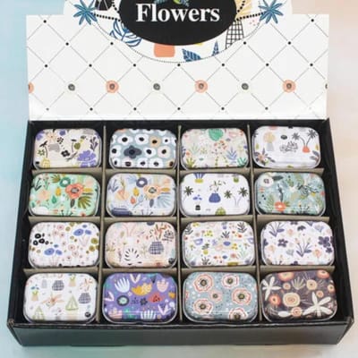 32 stuks(1Doos) Schattig Mini Blikken Metalen Doosje Verzegeld Pil Doosje Sieraden Snoep Doosje Kleine Opbergblikjes Munt Oorbellen Koptelefoon Cadeau Doosjes