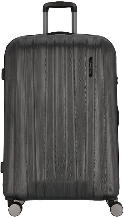 Polestream Moonrock 4 wielen Trolley L 78 cm met uitbreidingsplooi - Harde bagage - TSA slot - black brushed