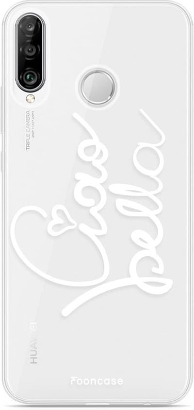 Fooncase Hoesje Geschikt voor Huawei P30 Lite - Shockproof Case - Back Cover / Soft Case - Ciao Bella!