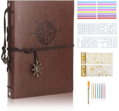 Dailygoods- Fotoalbum Zelfklevend - Retro Stijl - Plakalbum - Scrapbook - 60 Binnenpagina's - Decoratieve Stickers - Duurzaam - Fotoboek