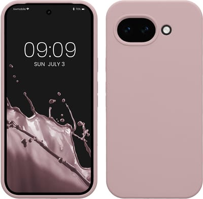 kwmobile telefoonhoesje geschikt voor Google Pixel 10a - Hoesje met siliconen coating - Smartphone case in licht oudroze