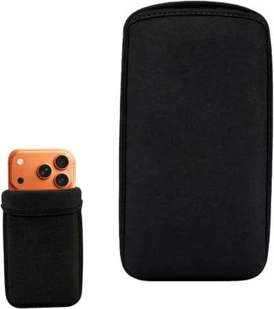 Neopreen Smartphone Beschermhoes voor iPhone 16 15 14 13 12 Pro Max - Schokbestendige Telefoon Sleeve met Universele Pasvorm en Waterdichte Bescherming