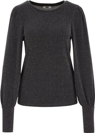 WE Fashion Dames T-shirt met glittergaren
