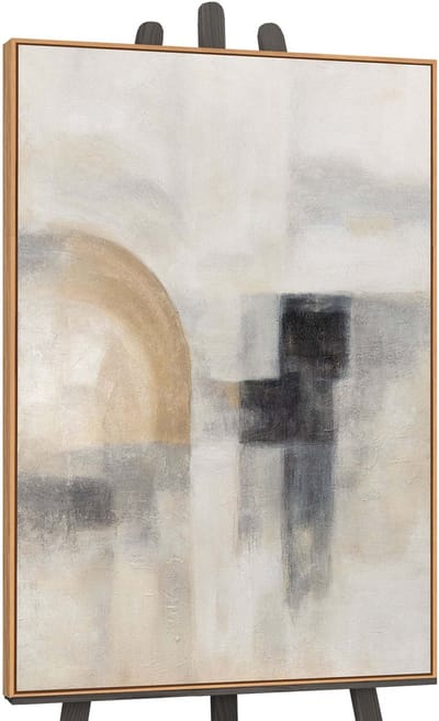 Canvas schilderij handgeschilderd ghostly light abstract – YS-Art Gallery – Luxe wanddecoratie voor woonkamer – Modern schilderij voor slaapkamer en hal