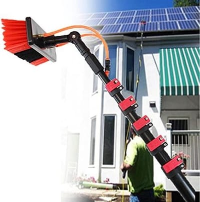 Telescoopsteel - Reinigingssteel - Ramen Poetsen - Watergevoed - 6 Meter - Zilver